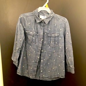 Girls Denim long sleeve shirt